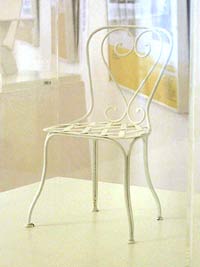 Chair from bent iron